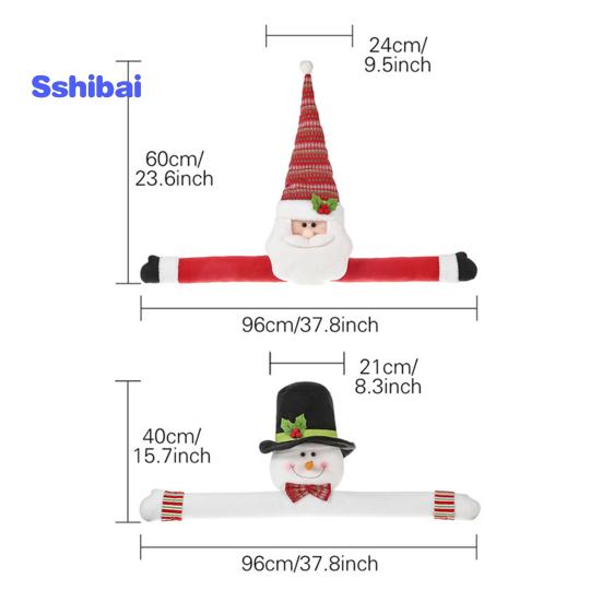 Weihnachtsbaumspitze mit Cartoon-Motiv, langer Arm, Weihnachtsmann, Schneemann, wiederverwendbar, Urlaubsdekoration, Weihnachtsbaumdekoration, Partyzubehör