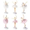 3Pcs  Shower Cake Decor Wedding Ballet Girls Cake Topper Cupcake Topper Girl