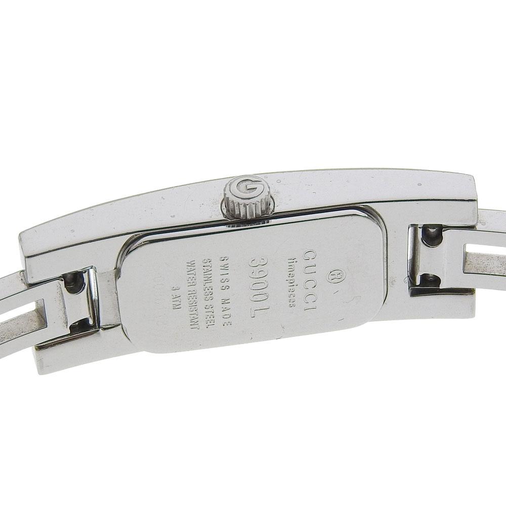 GUCCI Watches 3900L blackDial Stainless Steel Quartz Analog display Women Used