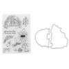 Clear Stamp Unique Shape Decorative Transparent Template with Cutting Die for DIY Scrapbook Crafts