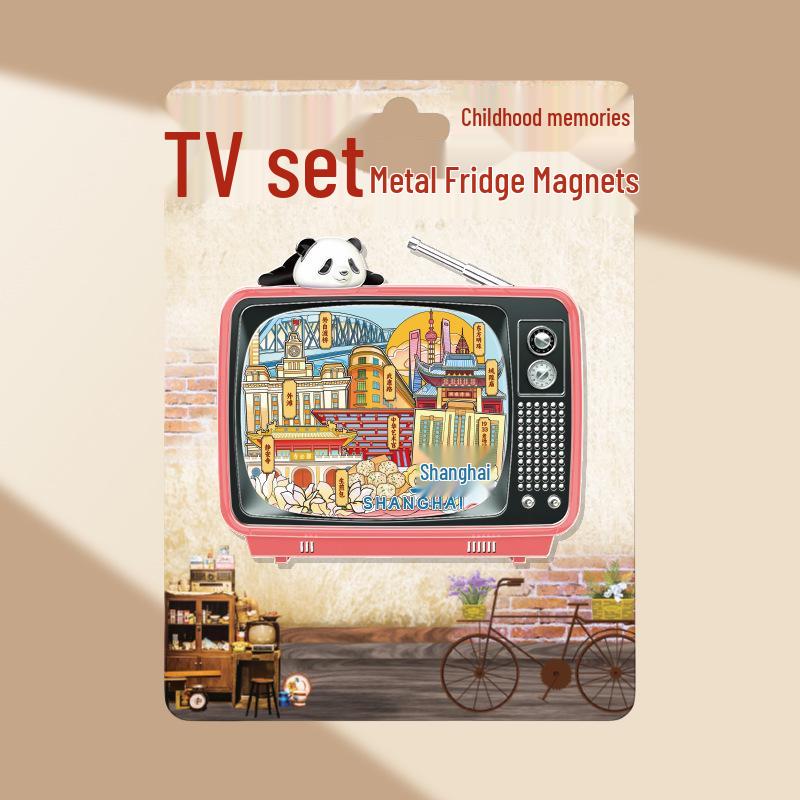 Magnetic Metal Refrigerator Magnets: City-Themed Cultural Souvenirs and Creative Tourist Gifts