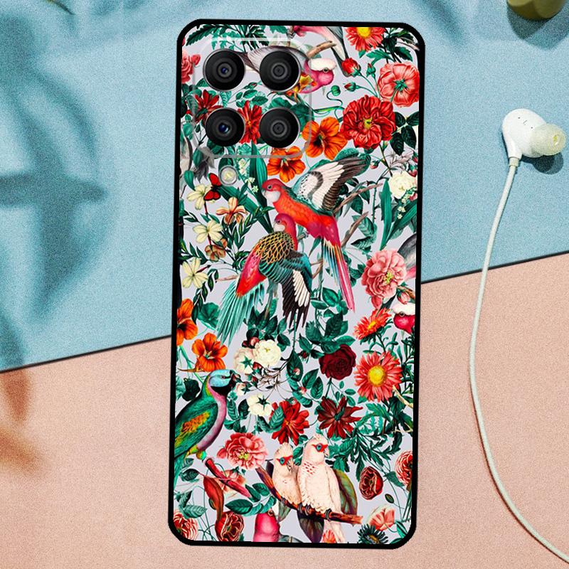 Garden Birds For Samsung Galaxy M14 M34 M54 M20 M06 M16 M12 M13 M15 M35 M55 M33 M53 M21 M31 M32 M52 Case