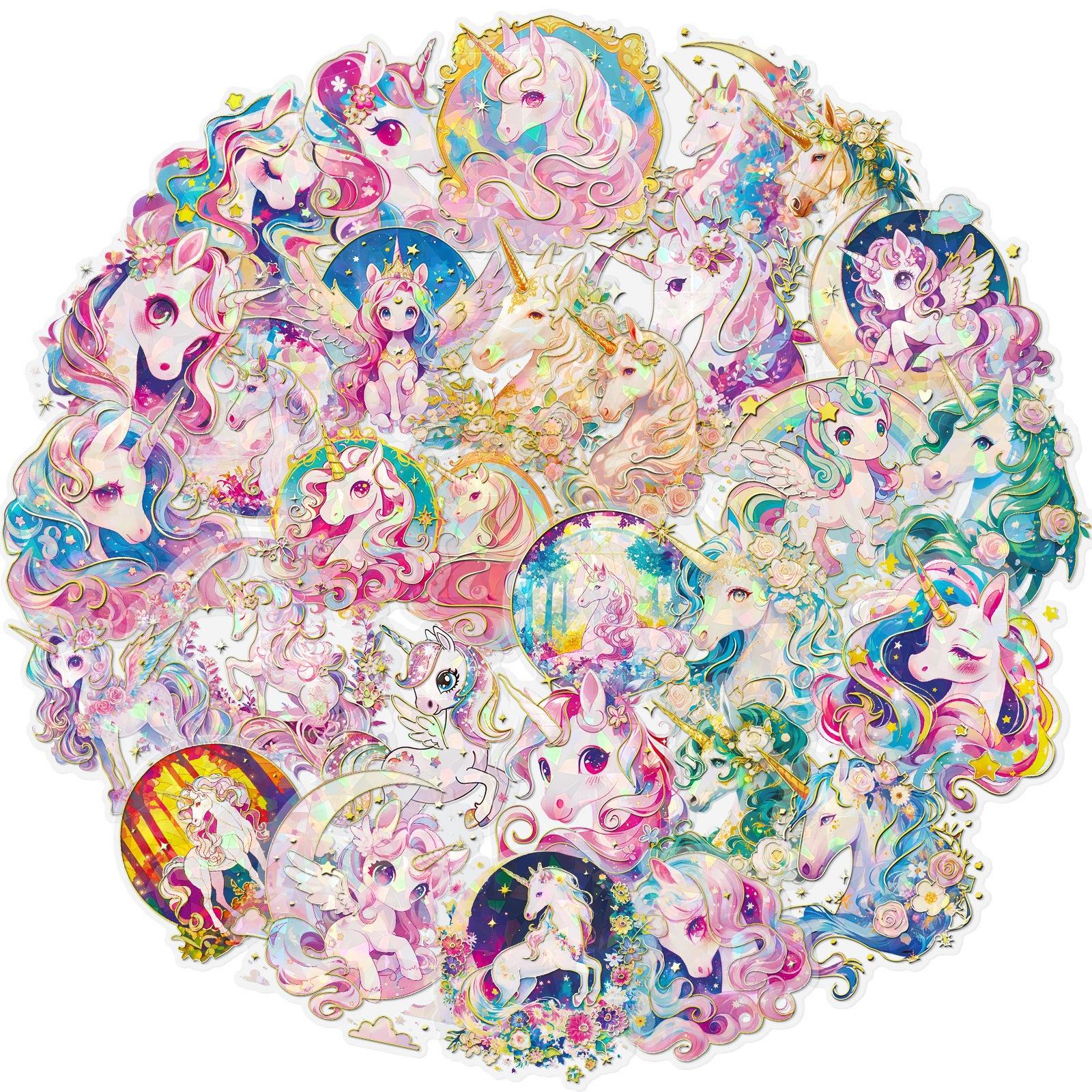 

30-120 Высокоценные Серия Сказок Прозрачные Позолоченные Лазерные Водонепроницаемые Наклейки Декоративные ПЭТ-наклейки