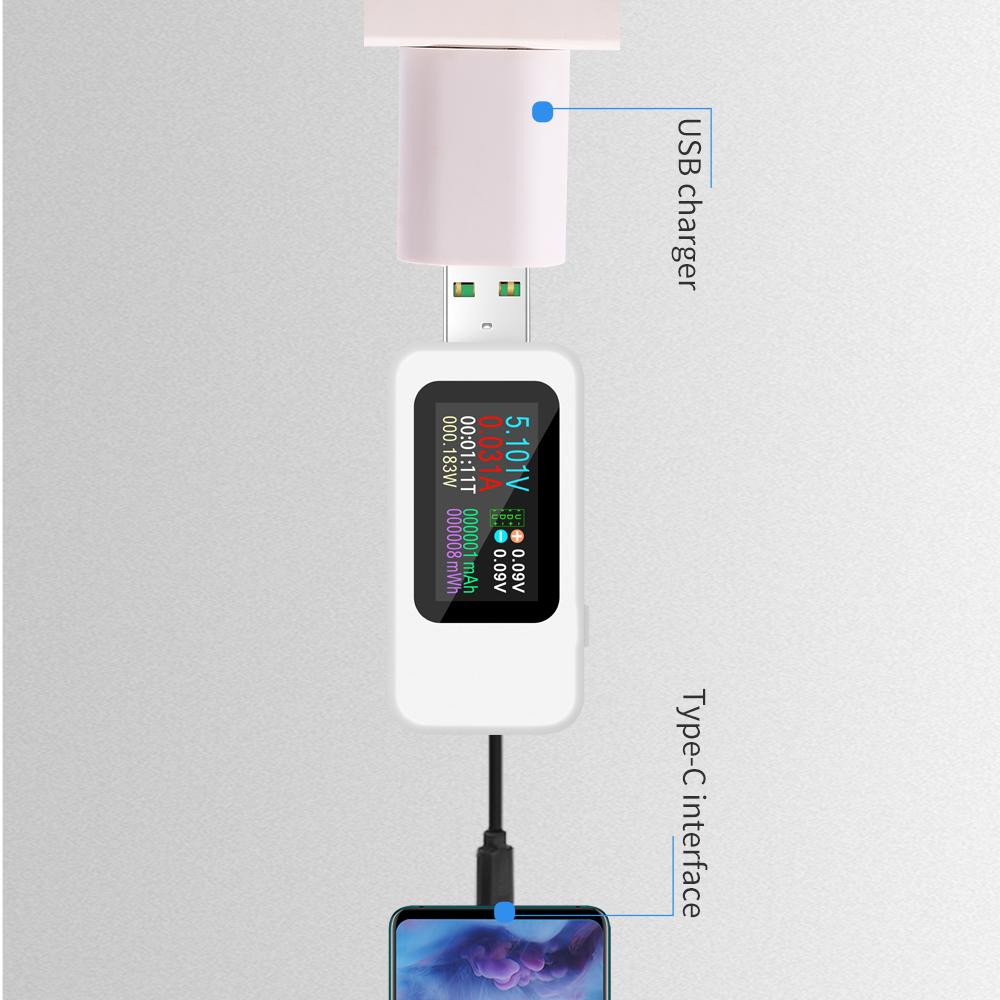 9/10 in 1 DC USB Tester Current 4-30V Voltage Meter Timing Ammeter Digital Monitor Cut-off Power Indicator Bank Charger