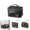 Durable Mesh Cosmetic Bag For Travel Toiletry Storage