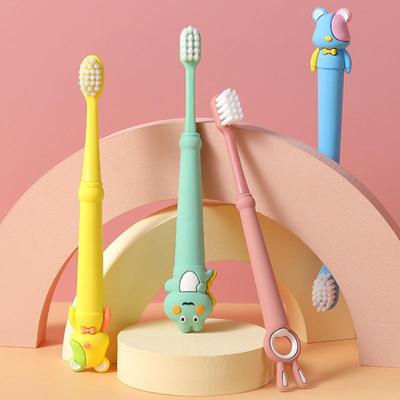 Children Cartoon Ultra Soft Toothbrush Kids Training Toothbrush Tooth Cleaning Dental Care Toothbrush Floss 3-12years Old