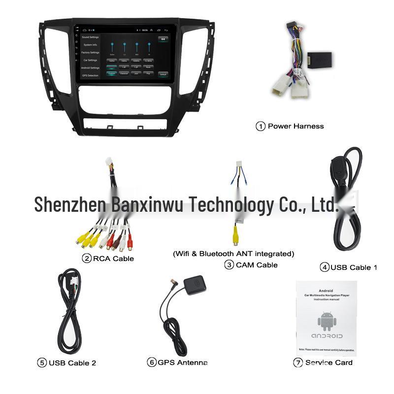 9-Inch Smart GPS Bluetooth WiFi Navigation System for 2016-2018 Mitsubishi Pajero