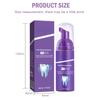 V34 Purple Tooth Whitening Mousse Toothpaste Corrector Teeth Cleaning Fresh Breath Effectively Remove Yellow Plaque Smoke Stain
