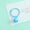 Colorful 14mm Alloy Card Ring Bell Keychain Pendant for DIY Accessories