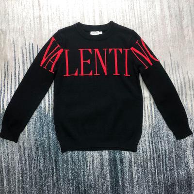 Winter Trendy European Style Wool Knit Sweater: Long Sleeve, Round Neck, Letter Jacquard