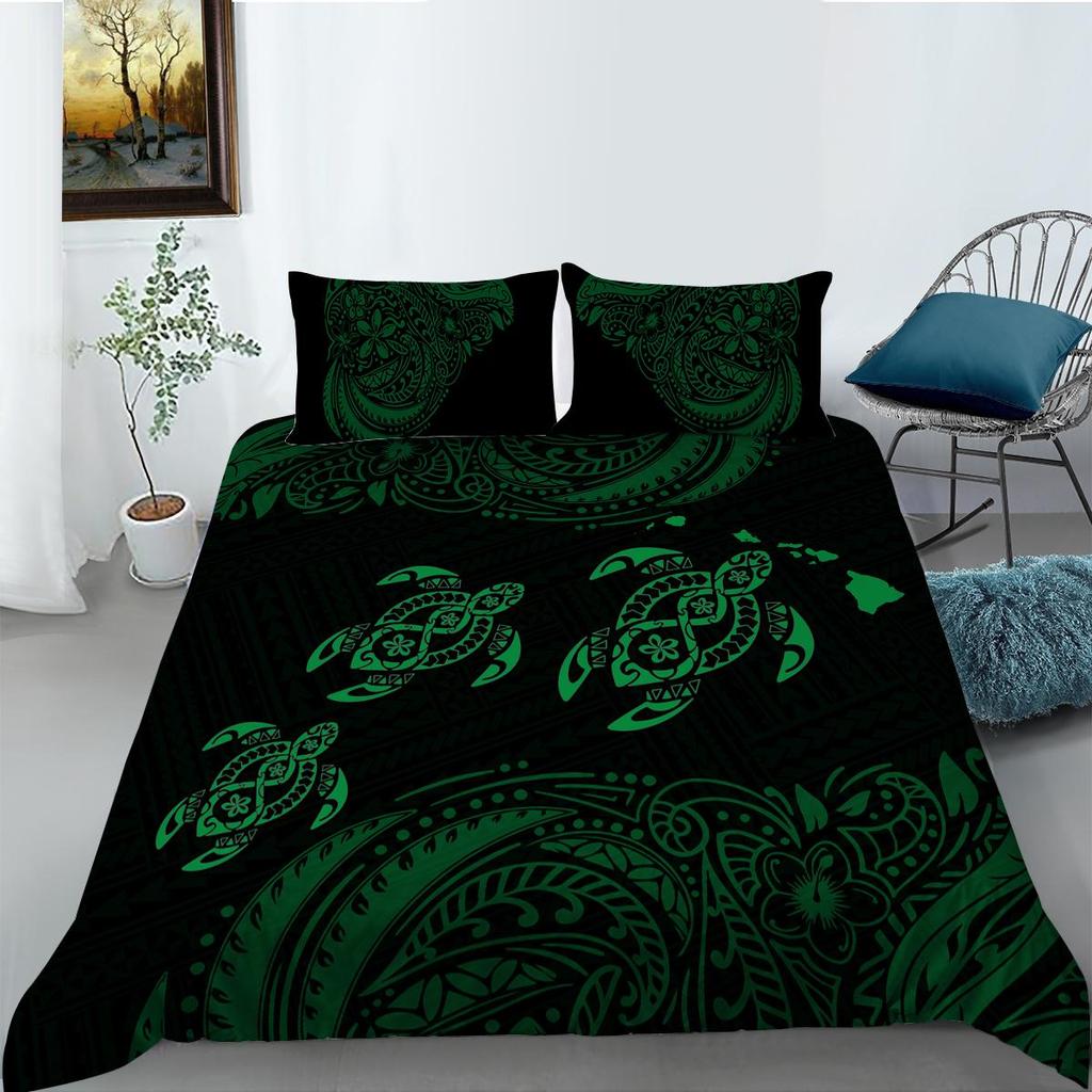 Fashion 3d Turtle Print Bedding Set Down Quilt Cover 2/3 Piece Set Can Choose More Sizes Bedding Set Quilt Cover and Pillow Cover