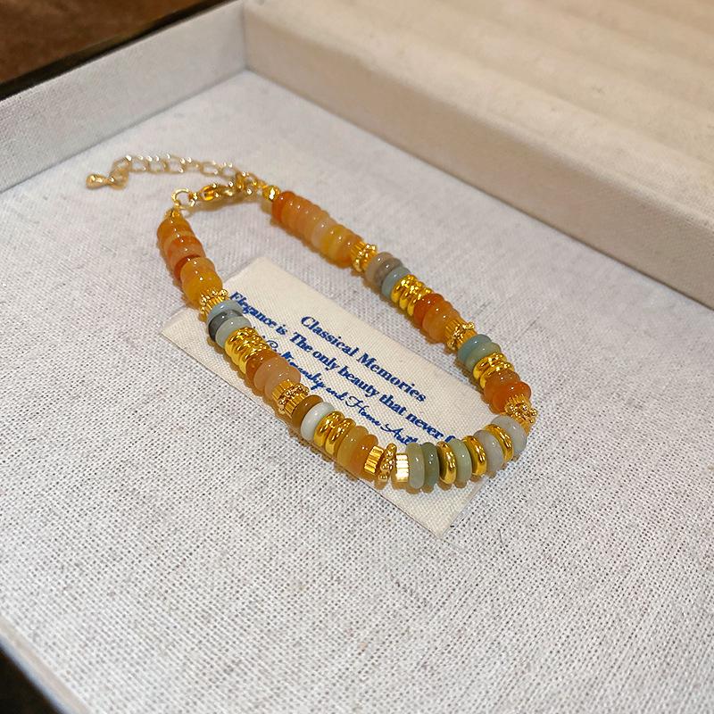 Elegant Pearl & Jade Double-Loop Bracelet: Chic & Stylish Jewelry for Women