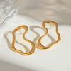 Yori Stylish Creative Special Shaped Hollow Earrings for Women Metal High Quality Fashion Statement Jewelry Party Gift 2024