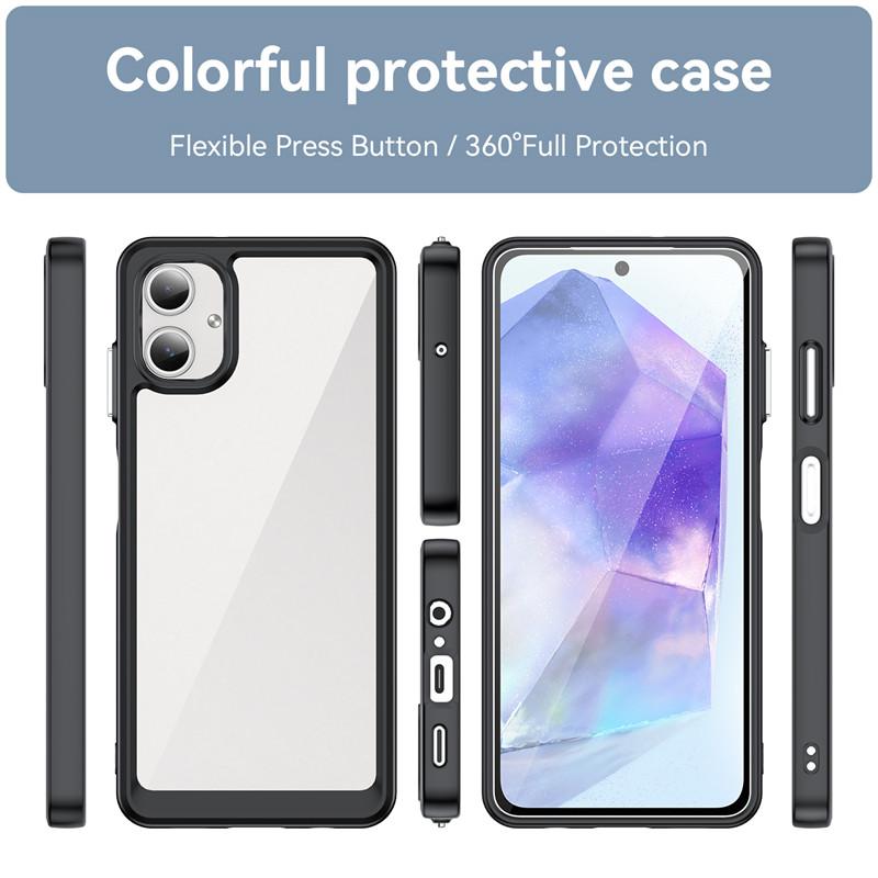 For Samsung Galaxy A06 Case Samsung Galaxy A06 Cover Shockproof Clear PC TPU Protector Phone Back Cover For Samsung Galaxy A06