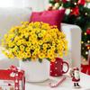 Artificial Flower Door Basket Wreath Cascading Green Leaves Branches Realistic Look UV Resistant Faux Flower Home Decor