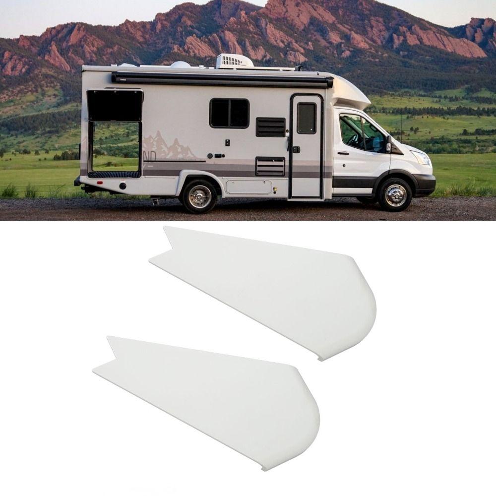 2Pcs Set ABS RV Slide Out Corner Cover White Black RV Slide Out Corner Trim Corner Cover Slide Out Corner Cover RV Applications