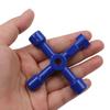 4 In 1 Multifunction Electrician Plumber Utility Cross Switch Wrench Universal Square Triangle Key for Gas Train Bleed Radiator
