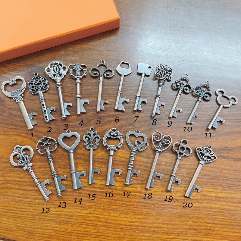 Vintage Key Style Bottle Opener, 50-Pack for Weddings & Parties