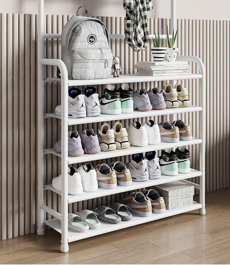 Multi-Layer Floor-Standing Shoe and Clothing Rack: Entryway Organizer