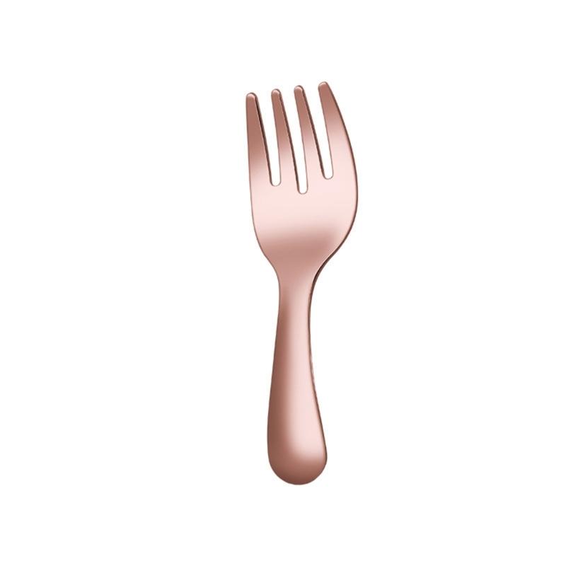 2 Pieces Alternative Color Fork and Spoon Compact Cutlery Set Travel Friendly Cutlery Supplies for Camping and Picnics