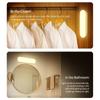 Lampă LED PIR cu senzor de mișcare, fără fir, reîncărcabilă prin USB, lampă magnetică cu LED-uri de noapte, pentru dulap pentru culoar de scară, pentru îngrijirea bebelușului, pentru dormitor.