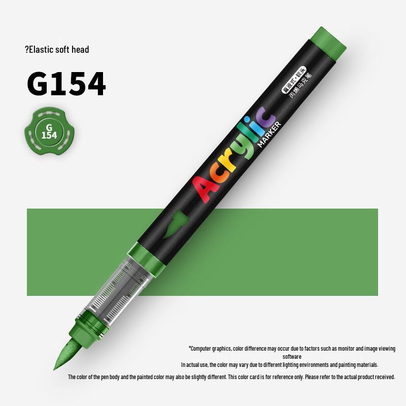 60-Color Soft Tip Liquid Ink Acrylic Marker Set for Primary School Art