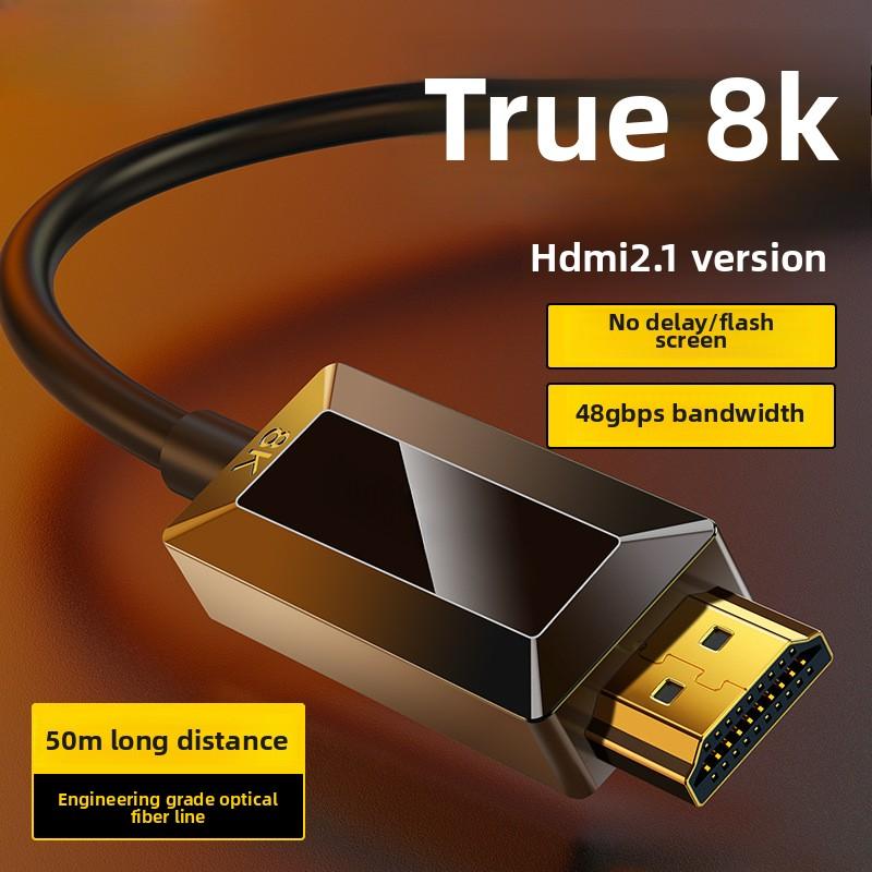 Câble HDMI 2.1 8K 60Hz 144Hz pour TV PC Ordinateur portable Projecteur Connexion 4K Ultra HD
