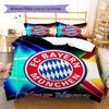 FC Bayern Munchen Custom Name Pattern Bedding,Quilt Set Quilt Cover Pillowcase Home Birthday Gift(1 * duvet cover + 2 * pillowcase, without core)