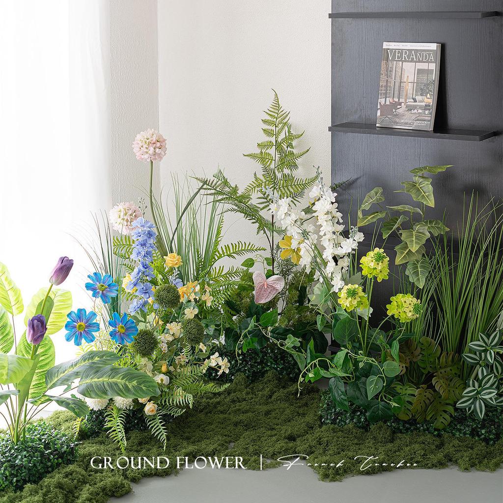 Greenery and Floral Art Installation for Open Spaces and Window Displays
