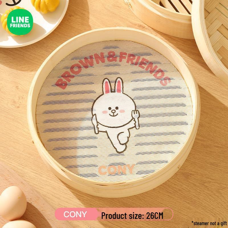 Cute Cartoon Steamer: Non-Stick, Food-Grade Silicone Bun and Baking Mat