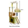 Multifunctional Cat Tree: Climbing Frame, Bed, Scratching Post, Jumping Platform, Large Villa, Capsule, Space-Saving