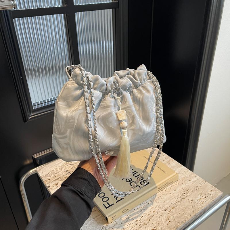 Neuer chinesischer Stil Chinesischer Stil Eimertasche neue Sommer Pendeltasche Kettenträger Umhängetasche Schultertasche