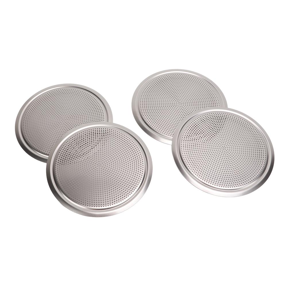 4PCS Door Speaker Grille Cover Round Aluminium Alloy Replacement for Land Rover Discovery Sport L550 2020+
