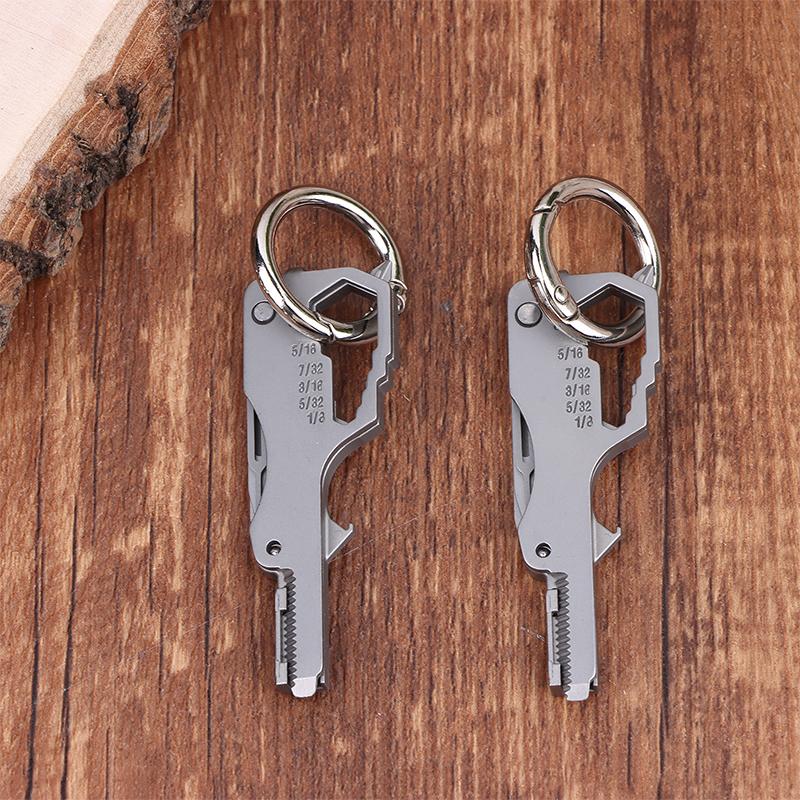 Multifunctional Folding Screwdriver Tool Keychain Portable Mini Emergency Repair Tools Home Use Outdoor Edc Multi-Tools