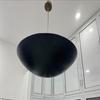 Stilnova 3 Light Flush Mount Fixture Dome Light Mid Century Modern Matte Black Sputnik Chandelier Light Fixture 30 Inch