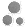 72Pcs Felt Plate Protectors Soft Round Porcelain Dividers for Ceramics Cookware Storage Separation Heat Insulation Noise