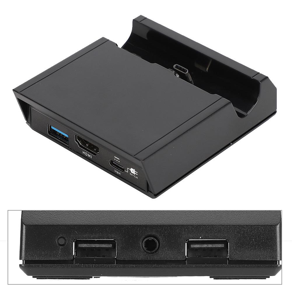 HDMI Portable Charging Dock Base Desktop Charger for Switch Lite with Earphone Interface
