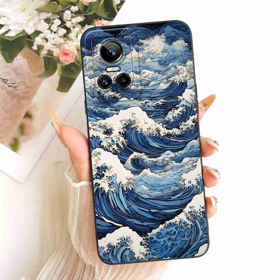 Cover For Realme GT Neo 3 Case RMX3561 Cat Rabbit Cartoon Silicone Shockproof Phone Case For Realme GTNeo Neo 3 Neo3 Back Cover