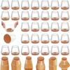8/24pcs Silicone & Felt Chair Leg Floor Protectors - Anti-Scratch, Noise-Reducing Furniture Sliders for Protecting Hardwood/Tile Floors