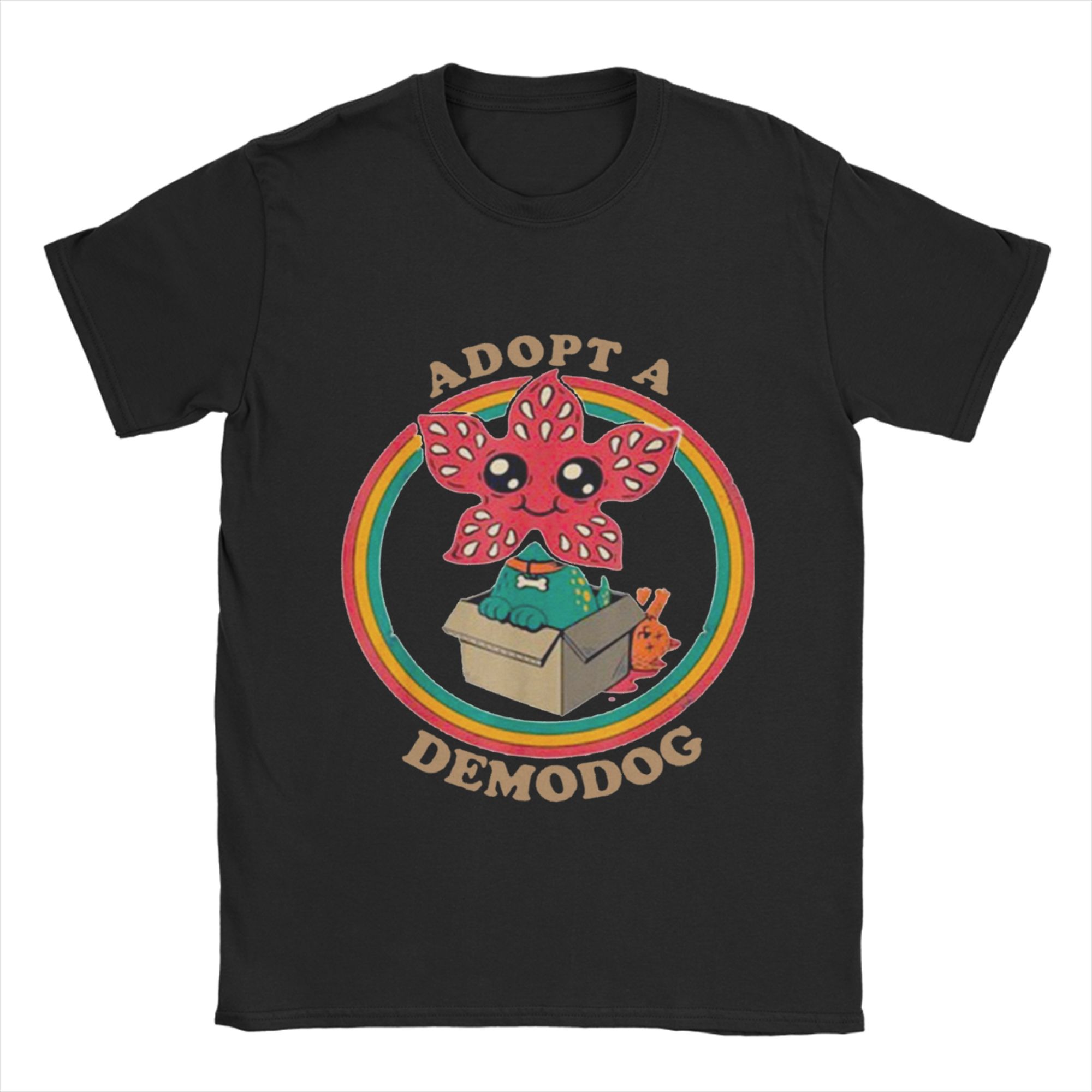 

Novelty Funny Cute Adopt a Dogdemo T-Shirt for Men Round Neck Cotton T Shirt Short Sleeve Tees Plus Size Tops S разноцветный