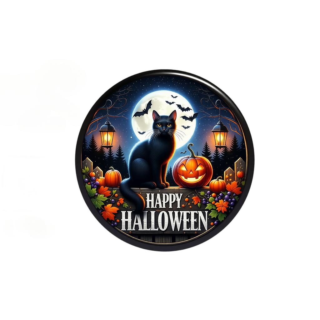 Halloween LED Glowing Hanging Sign (Batteries Not Included)