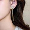 Gold-Plated Zircon Butterfly Tassel Ear Clip: Versatile, Luxurious Jewelry for Women