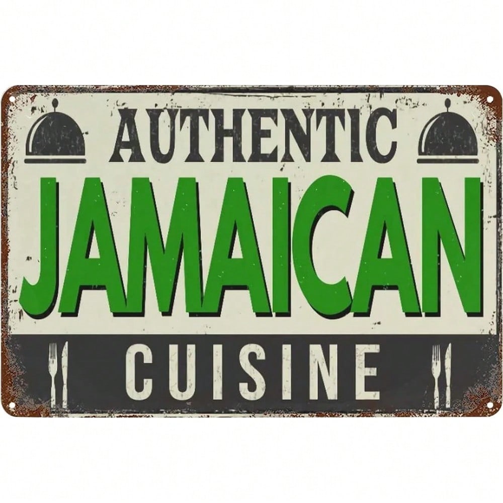 Tin Sign Wall Art Vintage Metal Retro Kitchen Decor Pub Bar 8x12 Inch Jamaica