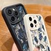For iPhone 16 Pro 16E 15 Pro Max 14 13 12 11 Phone Case Shell Coral Turtle Pattern Anti-Fall Lens Protection Matte TPU Shockproof Soft Bumper Cover