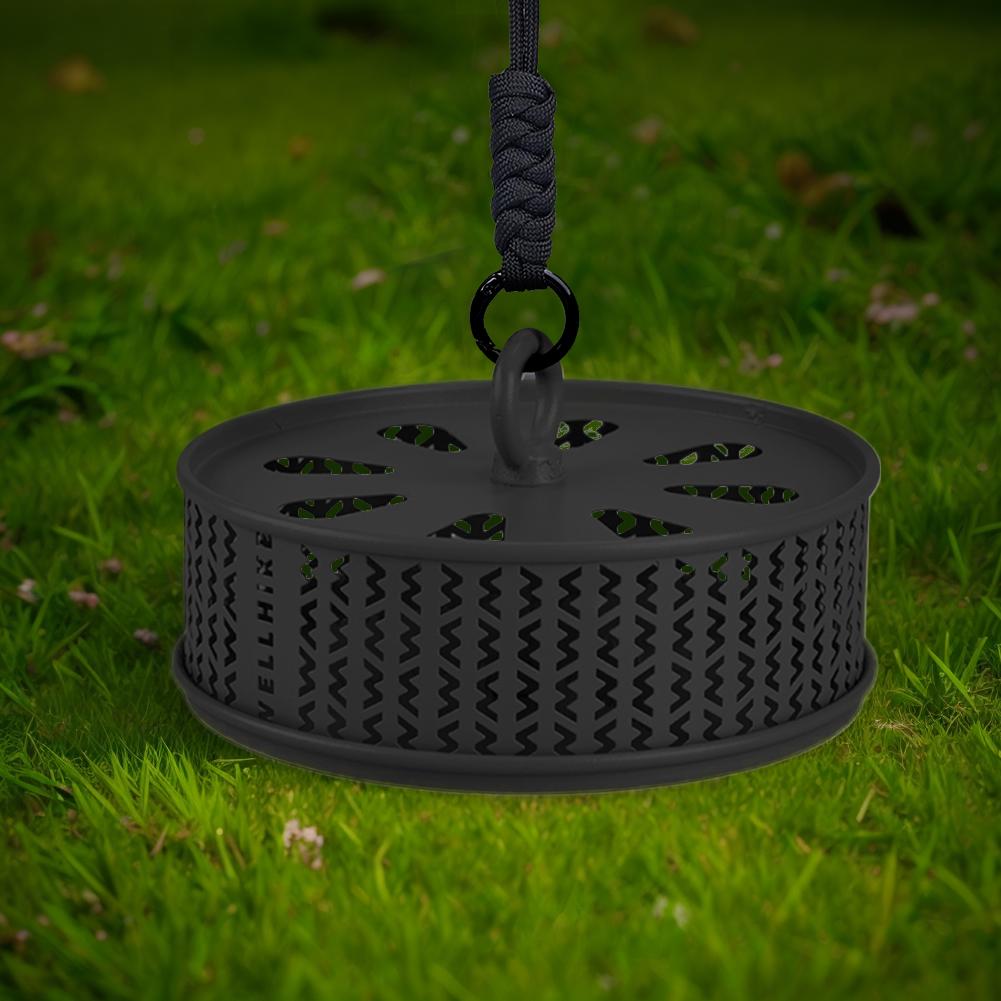 Hollow Mosquitoes Coil Tray with Cover Mosquito Repellent Incense Box Metal Portable Mosquito Repellent Box for Outdoor Camping