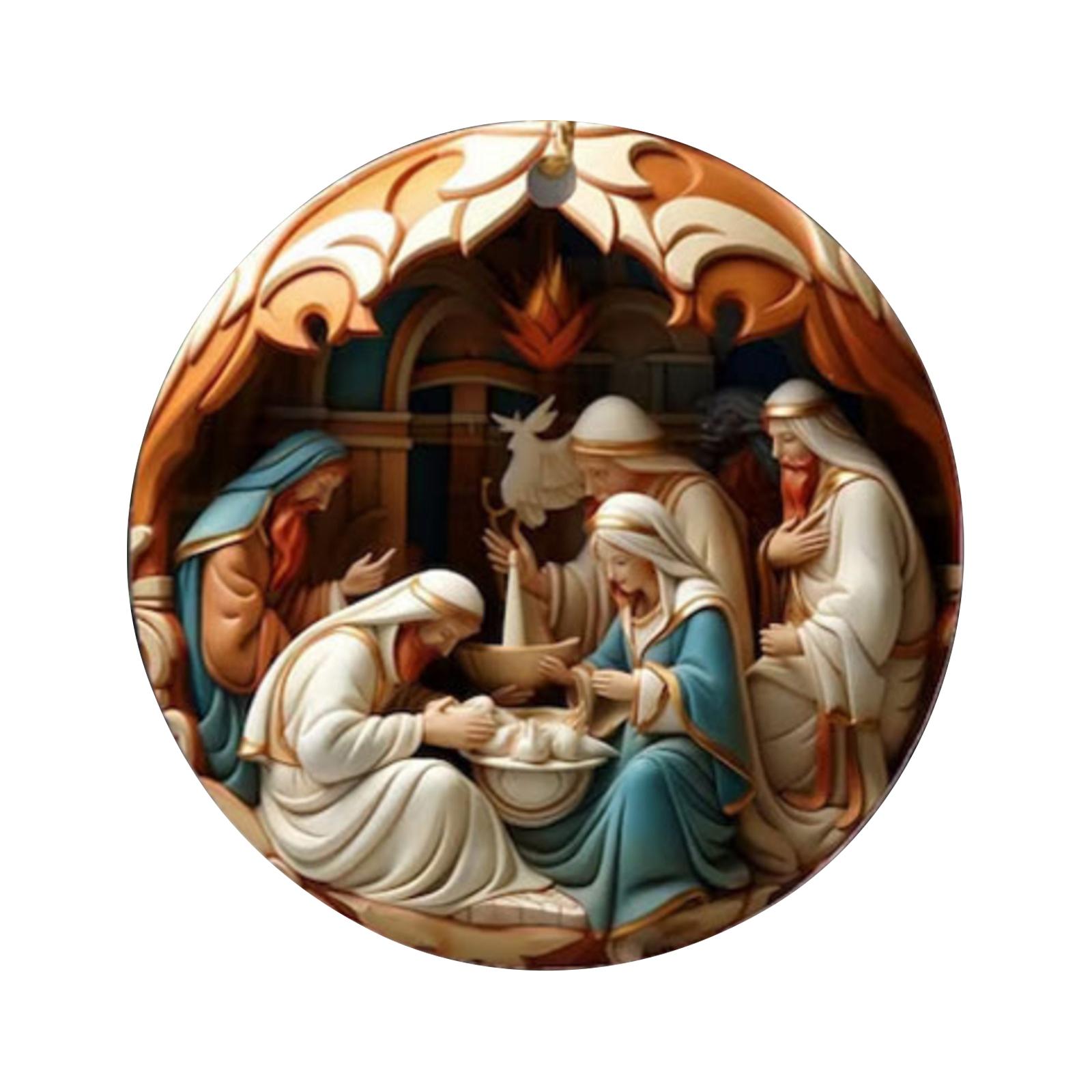 Двумерное акриловое украшение-подвеска «Рождество» One Size