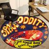1pc Space Oddity Chair Carpet for Office Non-Slip, Soft & Comfortable, Carpet for Office, Gaming, Lightweight Round Floor Mat