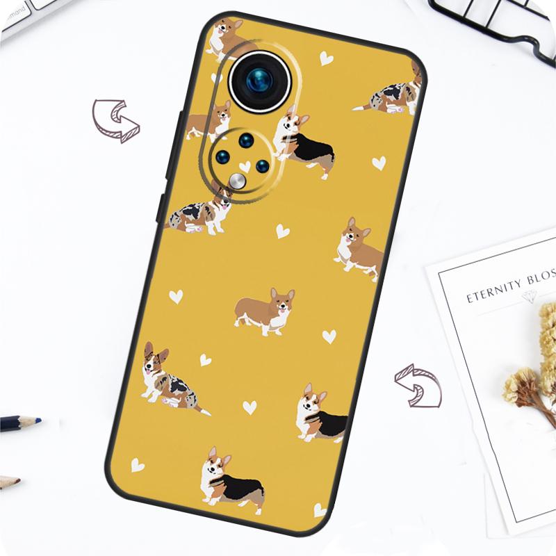 Cartoon Welsh Shiba Corgi Dog Case For Honor Magic 7 5 6 Pro Honor 200 Pro X9b X9a X8b X8a X8 X9 X9c 50 70 90 Lite Cover