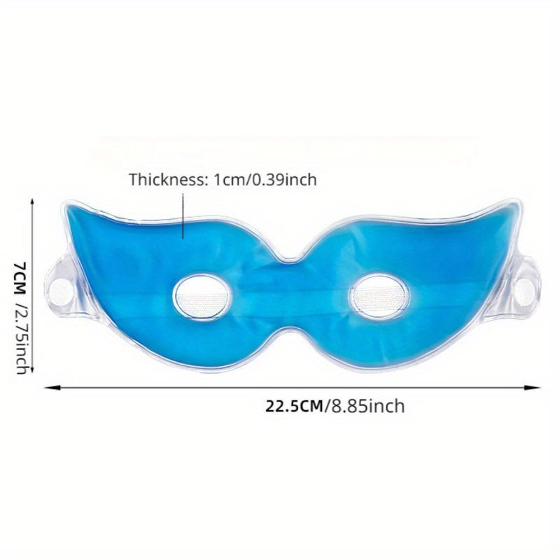 

1 piece of blue soft gel eye mask, adjustable cold and hot compress dual purpose eye mask синий