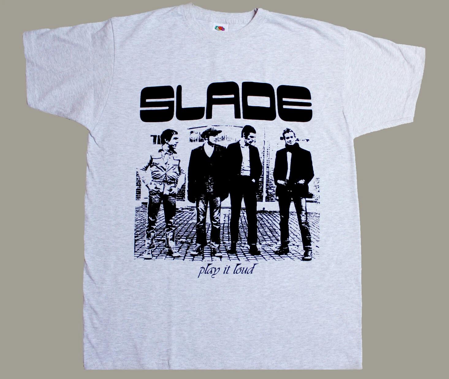 

SLADE BAND PLAY IT LOUD GRAY T-SHIRT L